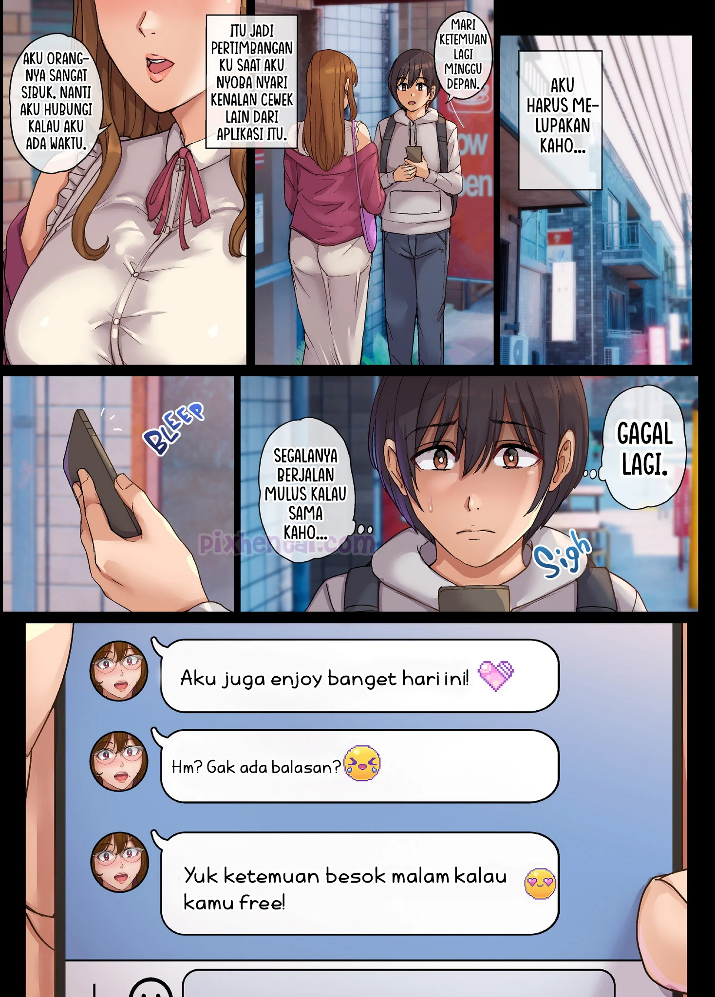 Komik hentai xxx manga sex bokep Yarimoku Hitozuma to Matching shite Sokuhame SEX 25
